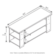 Furinno JAYA TV Stand Up To 55-Inch in White