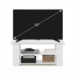 Furinno JAYA TV Stand Up To 55-Inch in White