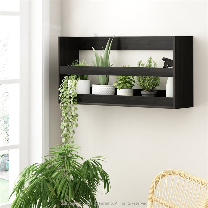 Furinno HERMITE Multipurpose Wall Mounting Storage Shelf in Espresso