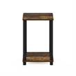 Furinno TURN-N-TUBE Haydn End Table in Amber Pine/Black
