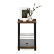 Furinno TURN-N-TUBE Haydn End Table in Amber Pine/Black