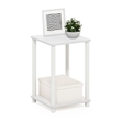Furinno TURN-N-TUBE Haydn End Table in White/White