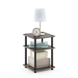 Furinno TURN-N-TUBE Easy Assembly Multipurpose Shelf in French Oak/Black