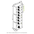 Furinno JAYA Space Saving Multimedia Storage Tower in French Oak