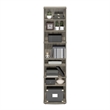 Furinno JAYA Space Saving Multimedia Storage Tower in French Oak