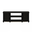 Furinno SIMPLISTIC TV Stand with Shelves and Storage in Espresso/Black
