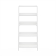 Furinno Ladder Bookcase Display Shelf in 5-Tier in White