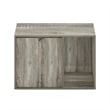 Furinno PELI Small Litter Box Enclosure in French Oak Grey