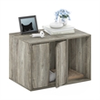 Furinno PELI Small Litter Box Enclosure in French Oak Grey