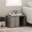 Furinno PELI Small Litter Box Enclosure in French Oak Grey