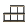 Furinno TURN-N-TUBE No Tools 5-Cube Decorative Display Shelf in Americano/Black