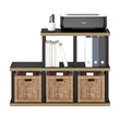 Furinno TURN-N-TUBE No Tools 5-Cube Decorative Display Shelf in Americano/Black