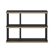 Furinno TURN-N-TUBE No Tools 3-Tier Decorative Display Shelf in Americano/Black