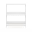 Furinno Ladder Bookcase Display Shelf in 3-Tier in White