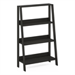 Furinno Ladder Bookcase Display Shelf in 4-Tier in Espresso