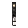 Furinno ECON 5-Tier Corner Shelf Bookcase in Bookshelf in Espresso