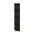 Furinno ECON 4-Tier Corner Shelf Bookcase in Bookshelf in Espresso