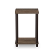 Furinno TURN-N-TUBE Haydn End Table in Walnut/Brown