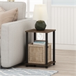 Furinno TURN-N-TUBE Haydn End Table in Walnut/Brown
