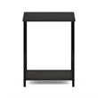 Furinno SIMPLISTIC Industrial Metal Frame End Table in 1-Pack in Espresso