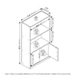 Furinno GRUEN 3-Tier Bookcase with 2 Doors Storage Cabinet in Metropolitan Pine