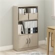 Furinno GRUEN 3-Tier Bookcase with 2 Doors Storage Cabinet in Metropolitan Pine