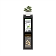 Furinno FULDA 2-Tier  Storage Shelf Bookcase in 6-Inch Width in Blackwood