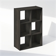 Furinno PELLI CUBIC Storage Cabinet in Bookcase in Bookshelf in 6-Cube Espresso