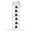 Furinno JAYA Simply Home Free Standing 6-Tier Open Storage Bookcase Amber Pine