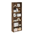 Furinno JAYA Simply Home Free Standing 6-Tier Open Storage Bookcase Amber Pine