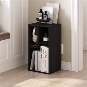 Furinno DALY 3-Cube Irregular Cubes Bookcase in Bookshelf in Storage Espresso