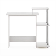 Furinno Efficient Home Laptop Notebook Computer Desk in Stainless Steel Tubes