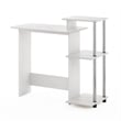 Furinno Efficient Home Laptop Notebook Computer Desk in Stainless Steel Tubes