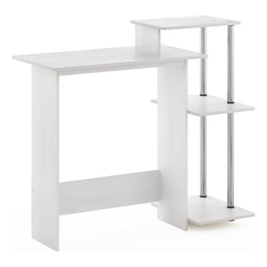 Furinno Efficient Home Laptop Notebook Computer Desk in Stainless Steel Tubes