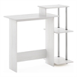 Furinno Efficient Home Laptop Notebook Computer Desk in Stainless Steel Tubes