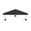 Furinno TURN-N-TUBE Corner Monitor Riser Stand in Stainless Steel Tubes