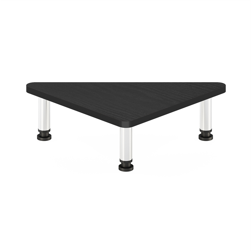 Furinno TURN-N-TUBE Corner Monitor Riser Stand in Stainless Steel Tubes