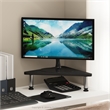 Furinno TURN-N-TUBE Corner Monitor Riser Stand in Stainless Steel Tubes