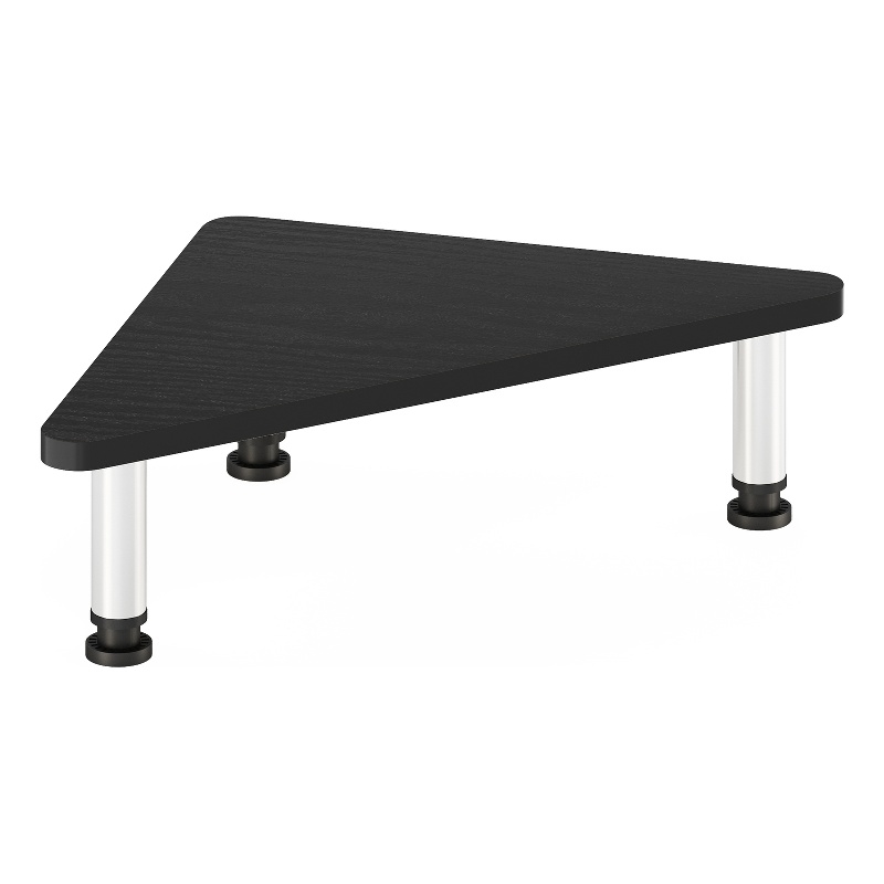 Furinno TURN-N-TUBE Corner Monitor Riser Stand in Stainless Steel Tubes
