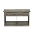 Furinno JENSEN Living Room Lift Top Coffee Table With Hidden French Oak Grey
