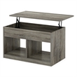 Furinno JENSEN Living Room Lift Top Coffee Table With Hidden French Oak Grey
