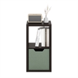 Furinno CUBICLE Open Back Decorative Cube Storage Organizer in 2-Cube Dark Oak