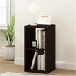 Furinno CUBICLE Open Back Decorative Cube Storage Organizer in 2-Cube Dark Oak