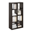 Furinno CUBICLE Open Back Decorative Cube Storage Organizer in 8-Cube Dark Oak