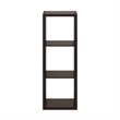 Furinno CUBICLE Open Back Decorative Cube Storage Organizer in 3-Cube Dark Oak