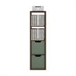 Furinno CUBICLE Open Back Decorative Verticle Cube Storage Organizer Amber Pine