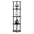 Furinno TURN-N-TUBE 5 Tier Corner Display Rack Multipurpose Shelving Set of 2