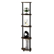 Furinno TURN-N-TUBE 5 Tier Corner Display Rack Multipurpose Shelving Set of 2