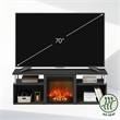 Furinno JENSEN Open Storage No Heat Decorative Americano/Stainless Steel