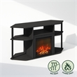 Furinno JENSEN Open Storage No Heat Decorative Electric Americano/Black